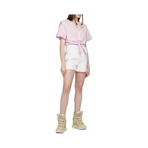 High-Rise Denim Shorts