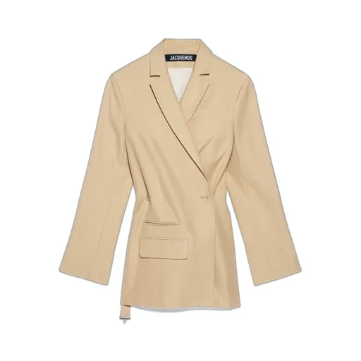 Crossover Double-Breasted Blazer