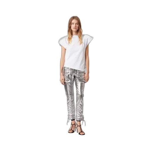 Sebani Padded Asymmetric Crewneck T-Shirt