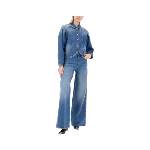 Logo Patch Wide-Leg Jeans
