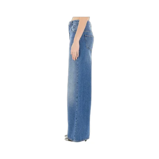 Logo Patch Wide-Leg Jeans