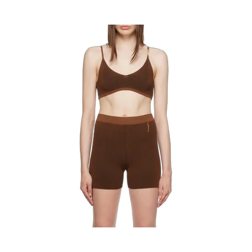 Pralu Logo-Embellished Cropped Top