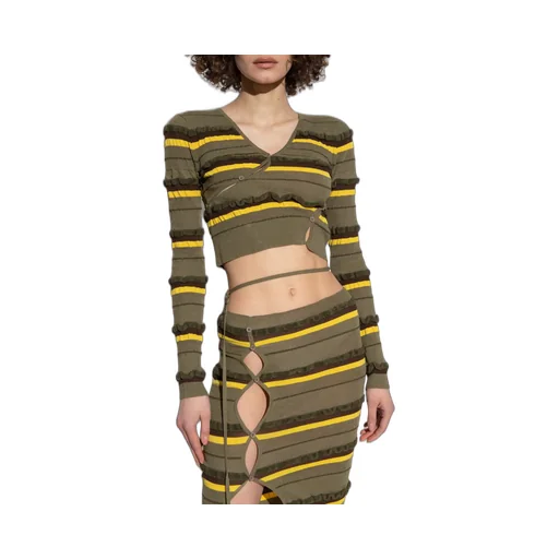 Striped Cropped Jumper
