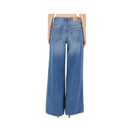 Logo Patch Wide-Leg Jeans