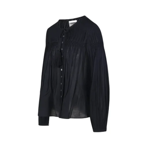 Pleat Detailed Buttoned Blouse