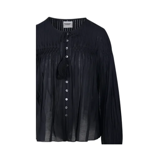 Pleat Detailed Buttoned Blouse