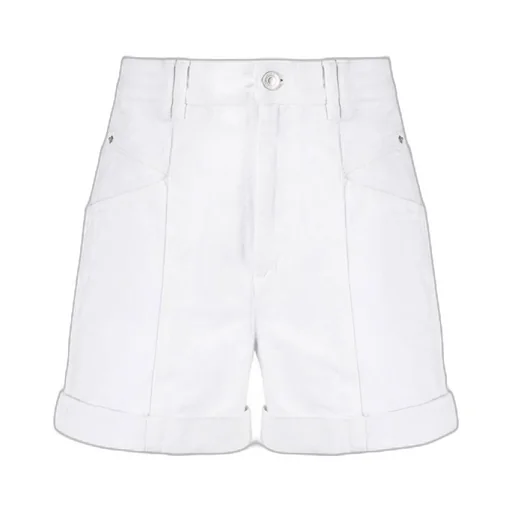 High-Rise Denim Shorts