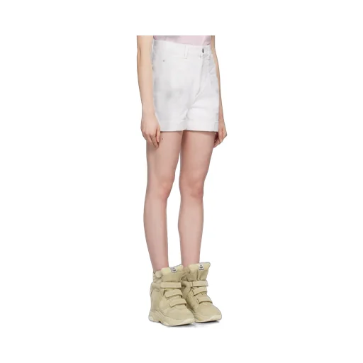 High-Rise Denim Shorts