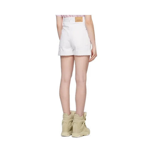 High-Rise Denim Shorts