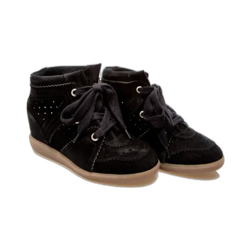 Bobby Lace-Up Wedge Sneakers