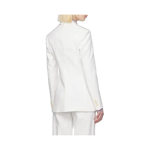 Double-Breasted Button-Fastening Jacket