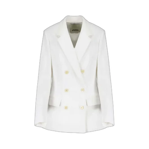 Double-Breasted Button-Fastening Jacket