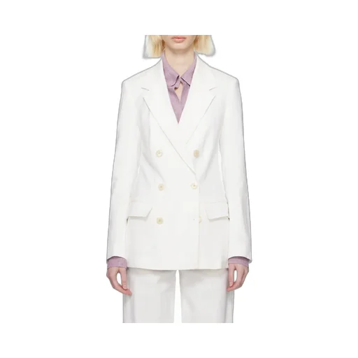 Double-Breasted Button-Fastening Jacket