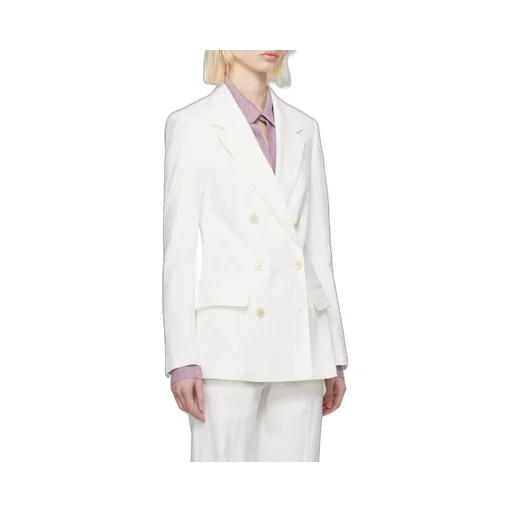 Double-Breasted Button-Fastening Jacket