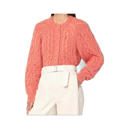 Long-Sleeved Knitted Cardigan
