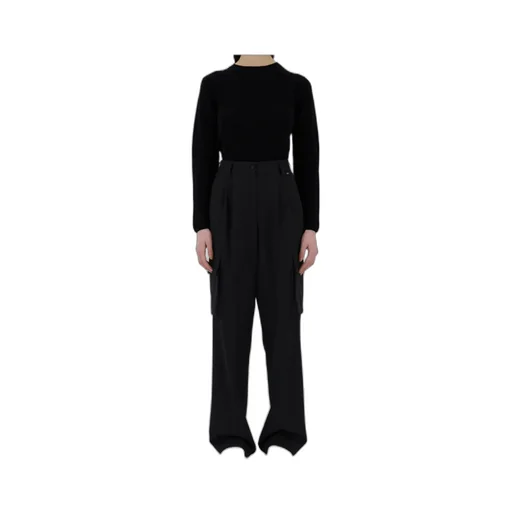 High-Waisted Cargo Tailored Trousers