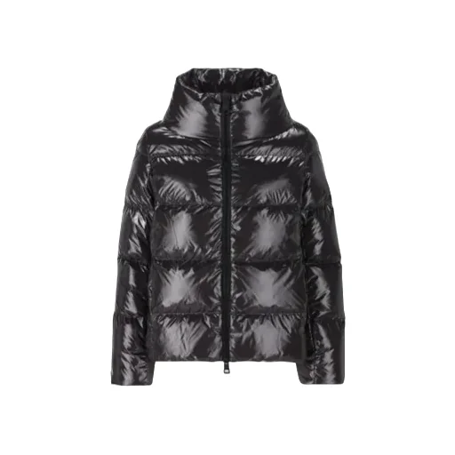 Zipped Hooded Down Jacket