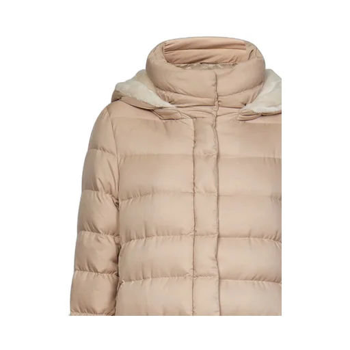 Quilted Hooded Down Coat