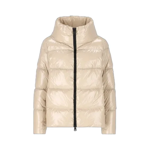 Zipped Hooded Down Jacket