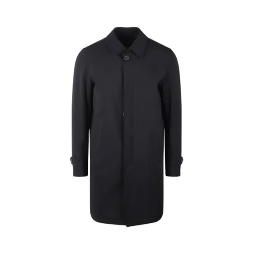 Logo Plaque Gabardine Coat