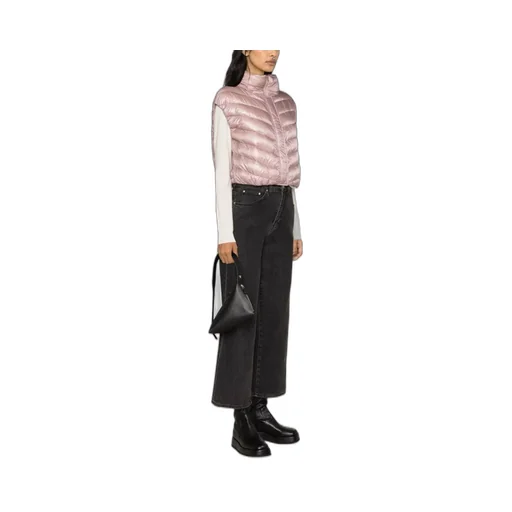 Glossy Finish Cropped Down Gilet