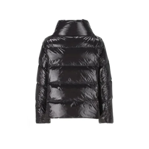 Zipped Hooded Down Jacket