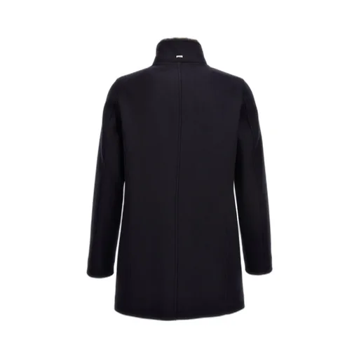 Logo Plaque High-Neck Coat