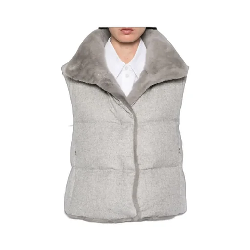 High-Necked Down Vest