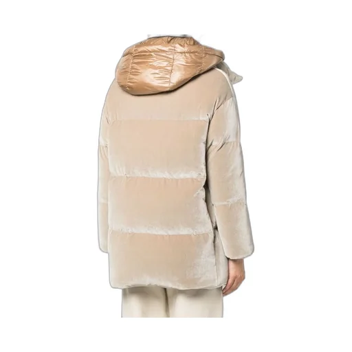 Padded Velour Hooded Jacket