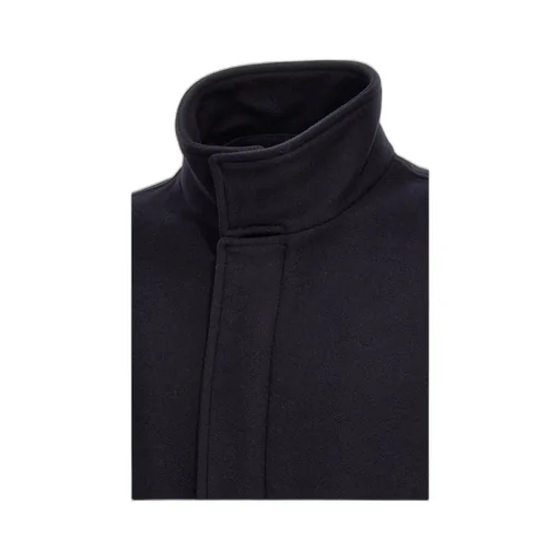 Logo Plaque High-Neck Coat