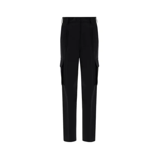 High-Waisted Cargo Tailored Trousers