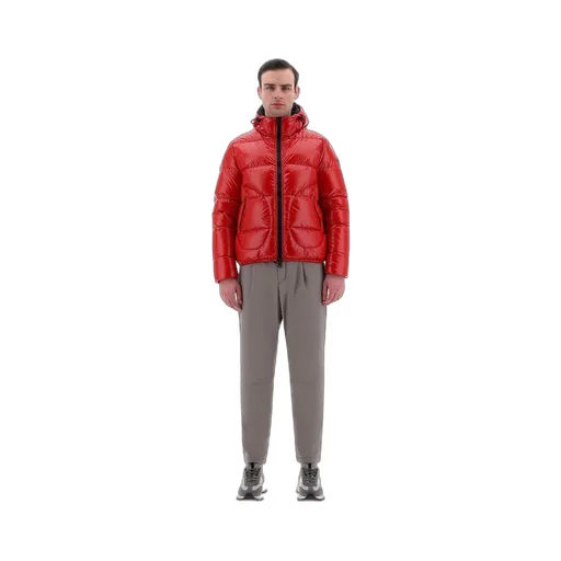 Logo Patch Zip-Up Padded Jacket