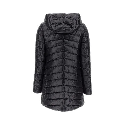 Quilted Hooded Drawstring Puffer Jacket