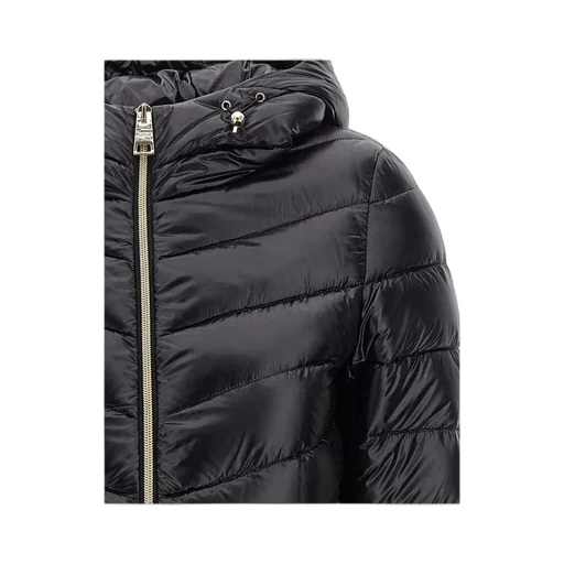 Quilted Hooded Drawstring Puffer Jacket