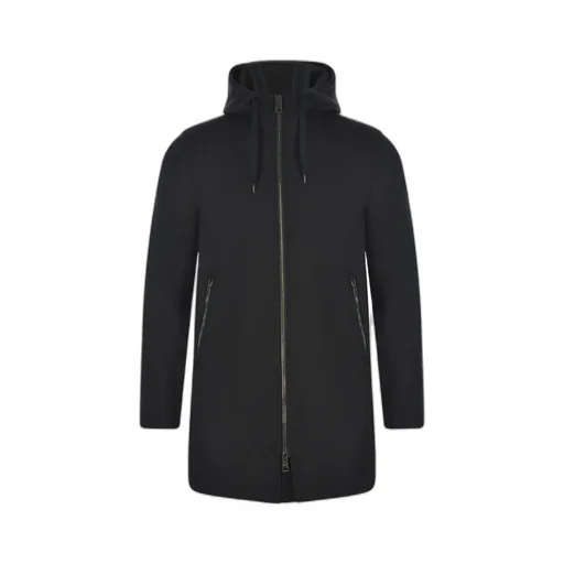Drawstring Hooded Casual Jacket