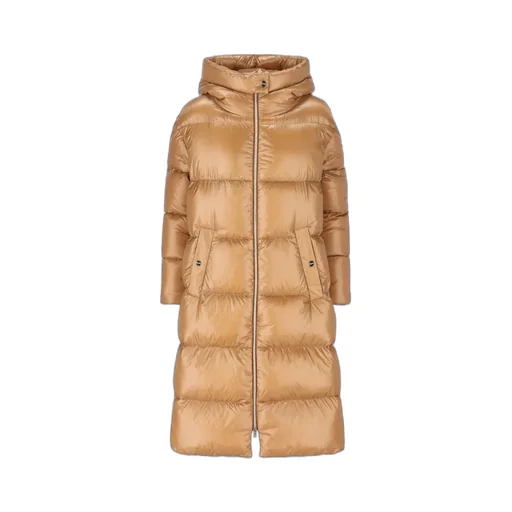 Padded Zip-Up Long Coat
