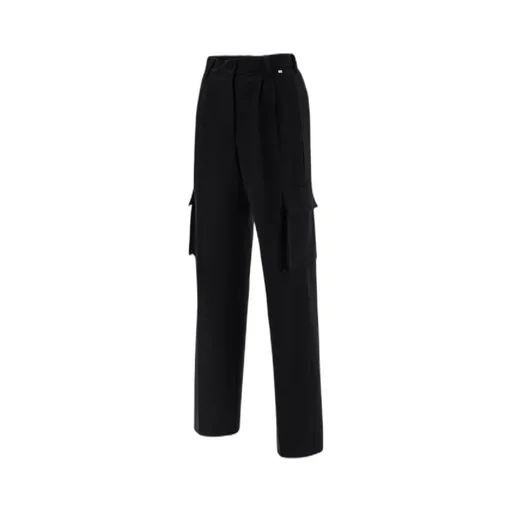 High-Waisted Cargo Tailored Trousers