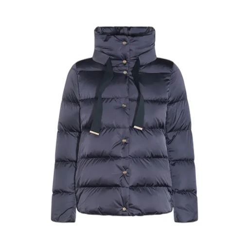 Logo Plaque High-Neck Padded Jacket