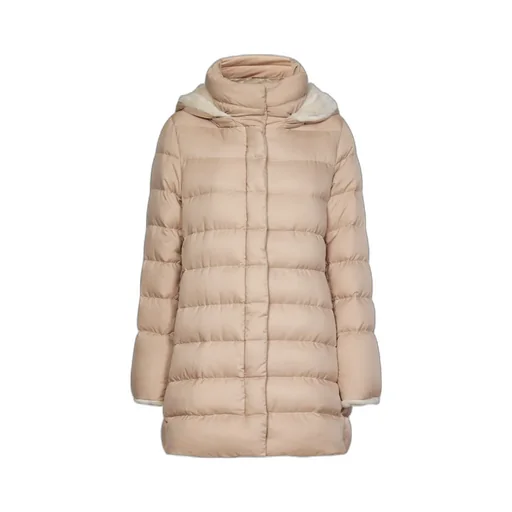 Quilted Hooded Down Coat