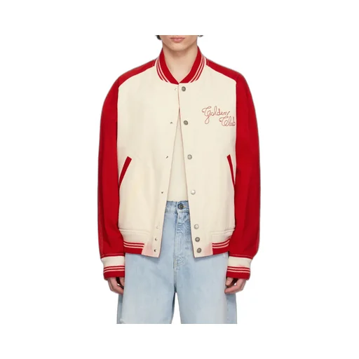Logo Embroidered Bomber Jacket