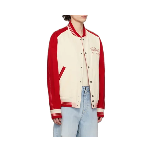 Logo Embroidered Bomber Jacket