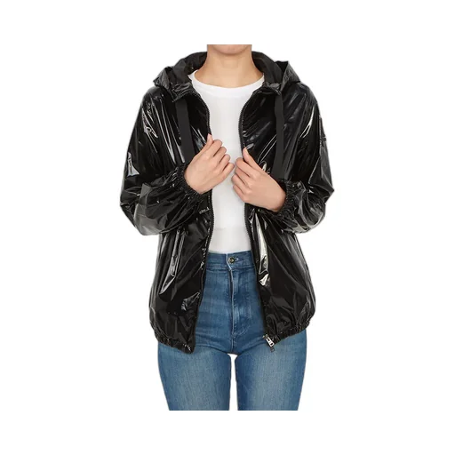 Logo-Patch Zipped Hooded Jacket
