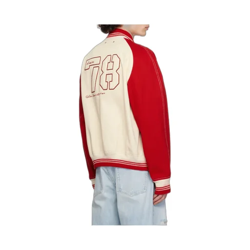 Logo Embroidered Bomber Jacket