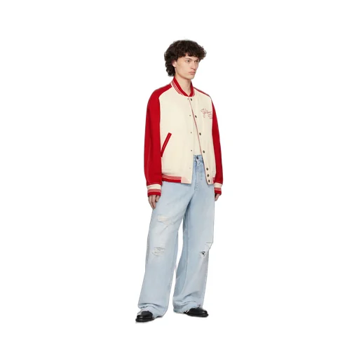 Logo Embroidered Bomber Jacket