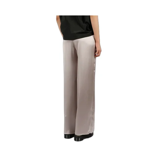 Wide Leg Satin Trousers