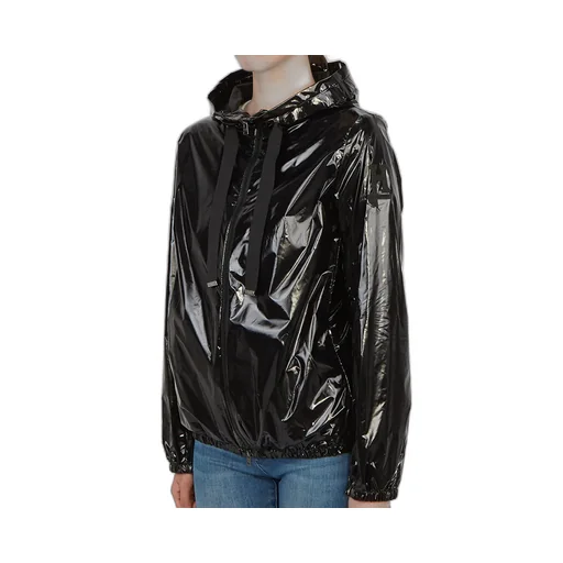Logo-Patch Zipped Hooded Jacket