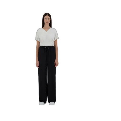 Wide Leg Satin Trousers