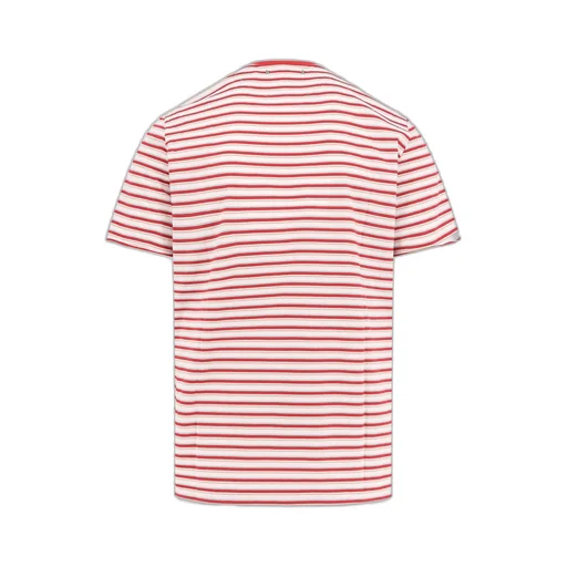 Logo Embroidered Striped T-Shirt