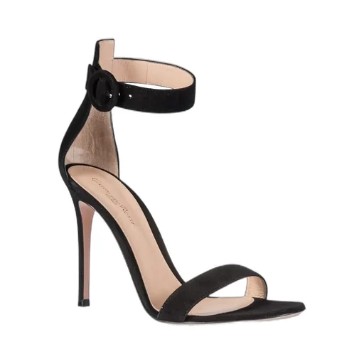 105Mm Suede Stiletto Sandals