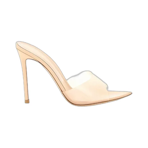 Pointed-Toe Heeled Sandals